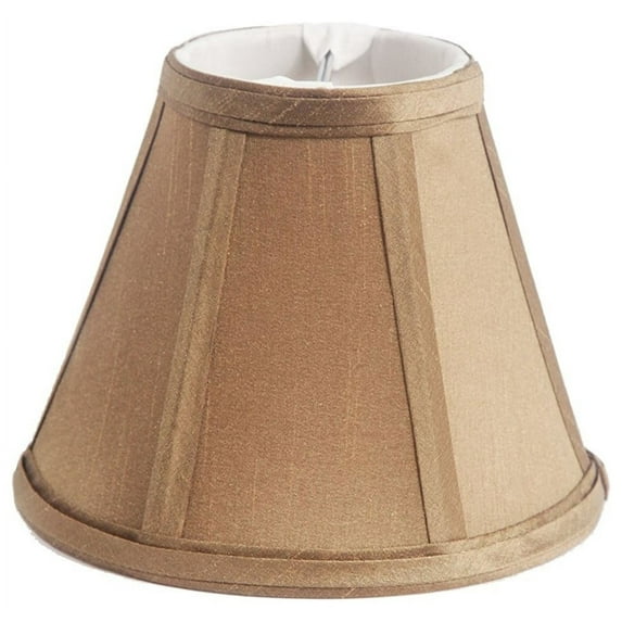 Urbanest Faux Silk Empire Chandelier Lamp Shade, 3x6x5", Taupe, Set of 5