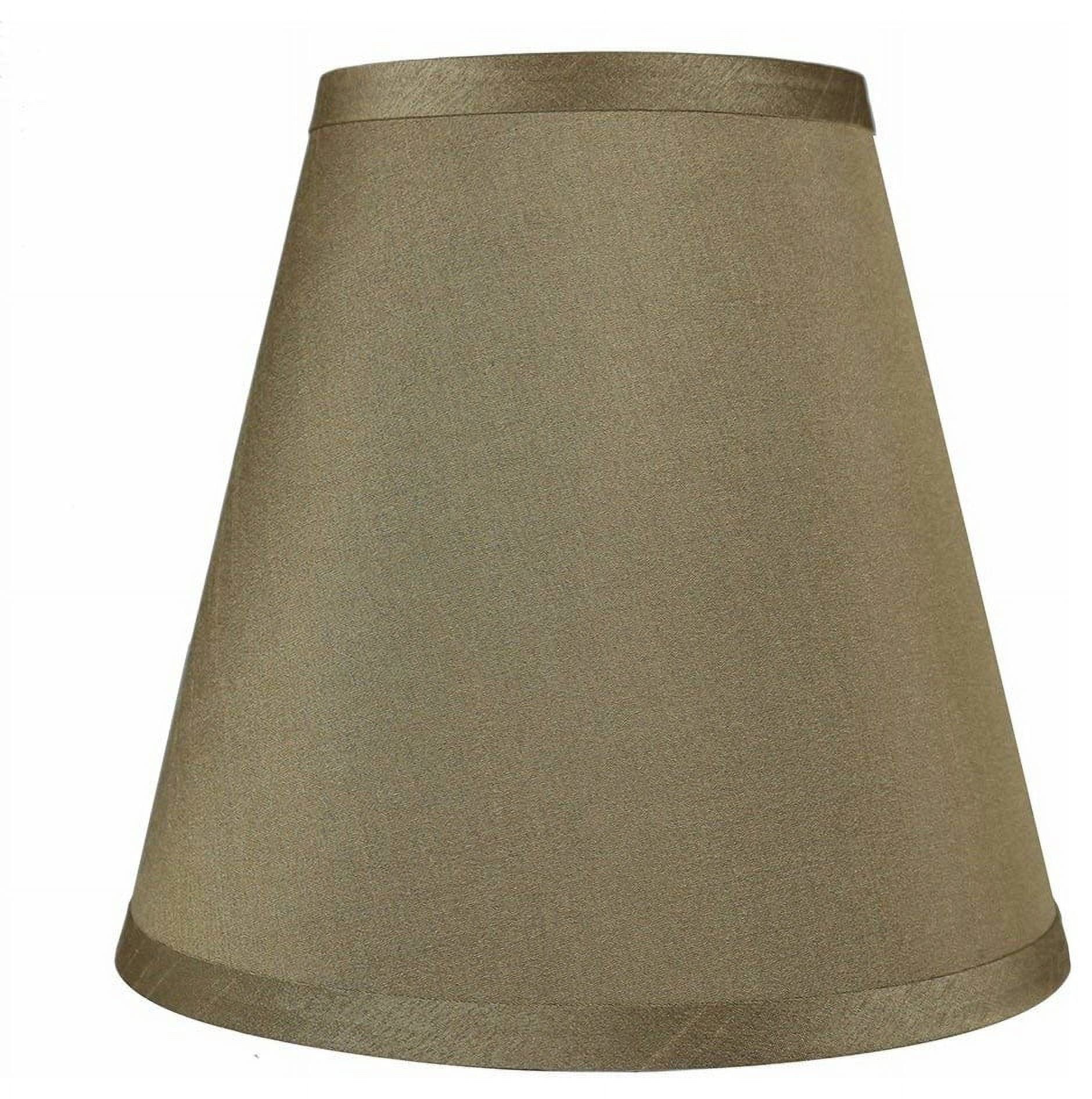 Golden Taupe Faux Silk Empire Lamp Shade, 9"