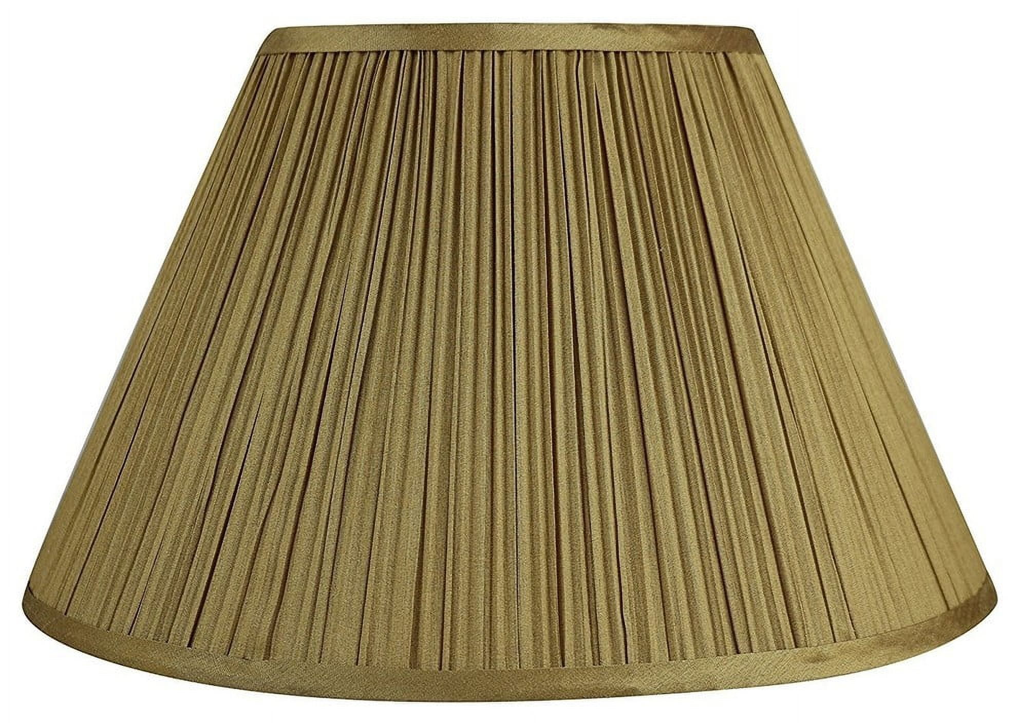 Urbanest Faux Silk Mushroom Pleated Lamp Shade, 8x16x10", Gold