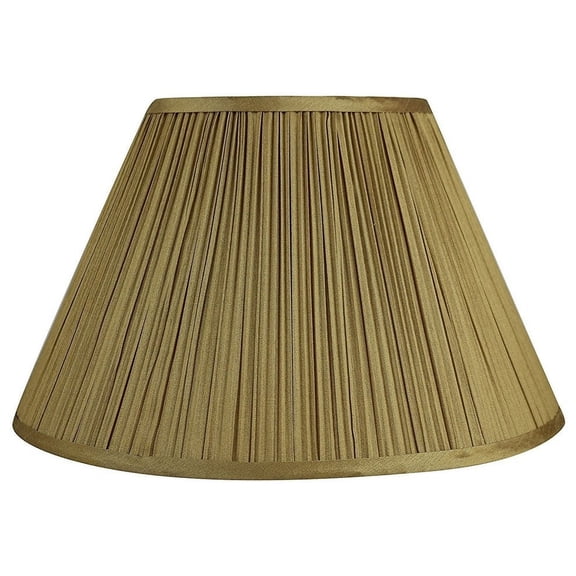 Urbanest Faux Silk Mushroom Pleated Lamp Shade, 8x16x10", Gold