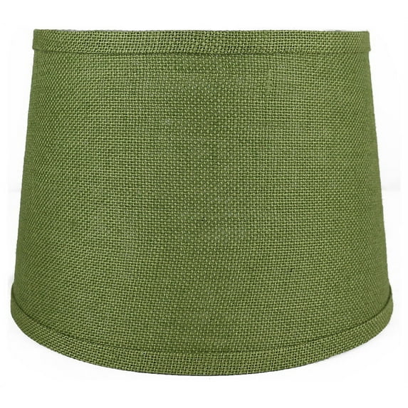 Urbanest French Drum Burlap Lampshade, 10"x12"x8.5", Khaki Green
