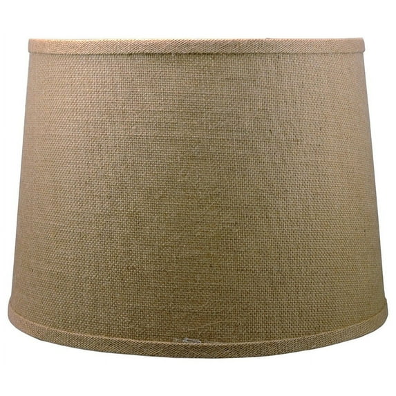 Urbanest French Drum Burlap Lampshade, 12"x14"x10", Natural
