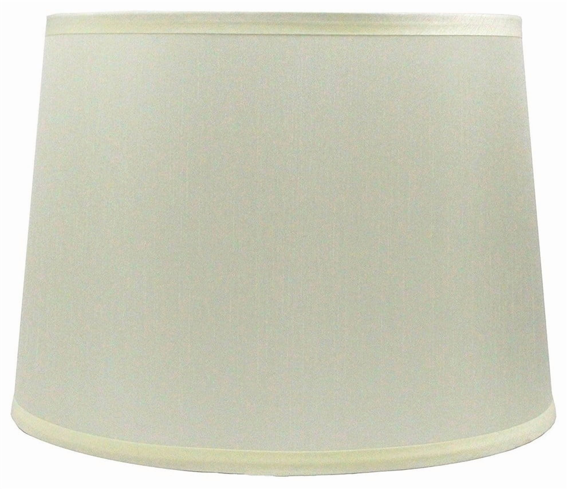 Urbanest French Drum Faux Silk Lamp Shade, 10x12x8.5", Eggshell