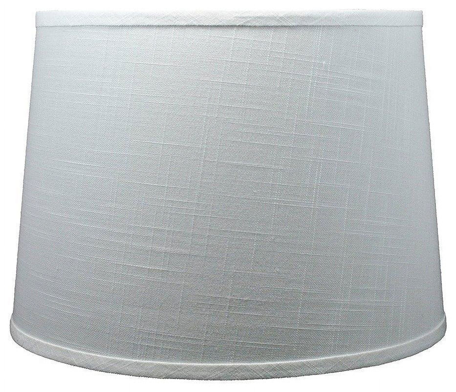 Urbanest French Drum Lamp Shade, Linen, 14x16x11", Off White