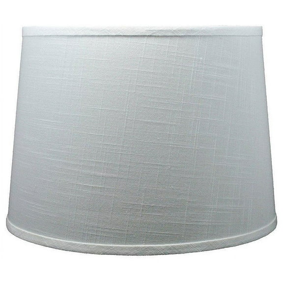 Urbanest French Drum Lamp Shade, Linen, 14x16x11", Off White