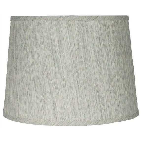 Urbanest French Drum Lamp Shade,Textured Linen, 10x12x8.5", Gray Tone