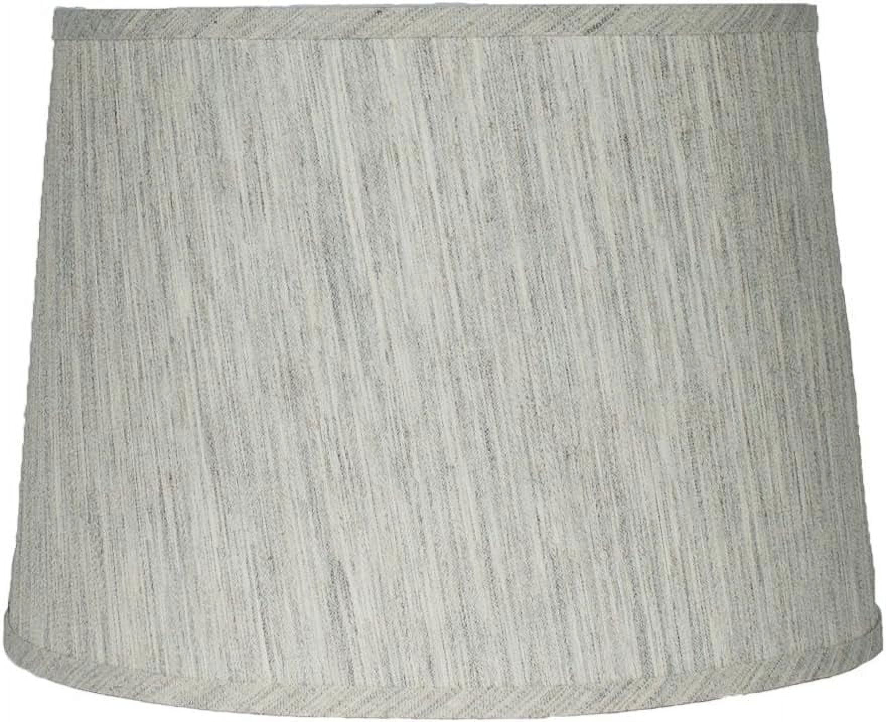 Urbanest Hardback Linen French Drum Lampshade – 14" Top x 16" Bottom x 11" Slant Height – Gray Tone – Spider Fitter- Classic Lampshade for Table Lamps, Floor Lamps & Accent Lighting- 1 Piece