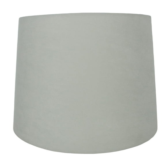 Urbanest French Drum Suede Lamp Shade, 10x12x8.5", Silver