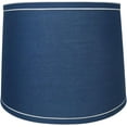 thumbnail image 1 of Urbanest French Drum With White Trim 12x14x10" Lampshade, Navy Blue, 1 of 9