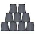 thumbnail image 1 of Urbanest Gray Mini Faux Silk Chandelier Lamp Shade, 3x4x4", Set of 9, 1 of 5