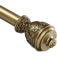 thumbnail image 1 of Urbanest Adjustable Single Curtain Rod Set Grecian Urn Finials – 1 - Inch Diameter, With Renaissance Gold Rod, 48–84 Inches, 1 of 6
