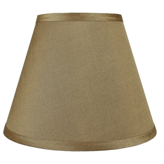 Urbanest Hardback Faux Silk Coolie Lamp Shade, 5x9x7", Gold