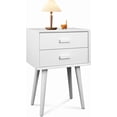 thumbnail image 1 of Urbanest Hartford Two Drawer Side Table, Cream, 1 of 18