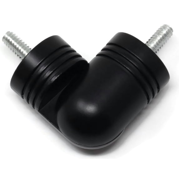 Urbanest Hinged Elbow Connector for Corner Rod, Black, 1 1/8"