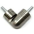 thumbnail image 1 of Urbanest Hinged Elbow Connector for Corner Rod, Brushed Steel, 7/8", 1 of 5