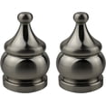 thumbnail image 1 of Urbanest Howard Lamp Finial – 1 1/2 Inch Tall, Brushed Nickel– Decorative Lamp Shade Finial for Table & Floor Lamps- 2 Pieces, 1 of 1