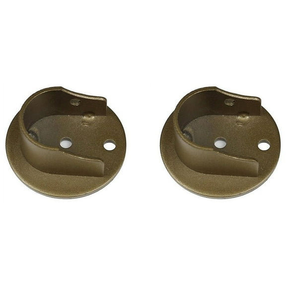 Urbanest Inside Mount Brackets for 1 1/8"-1 1/4" Rods, Antique Gold, Set of 2