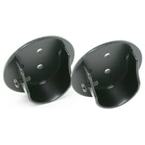 Urbanest Inside Mount Brackets for 1 1/8"-1 1/4" Rods, Black, Set of 2