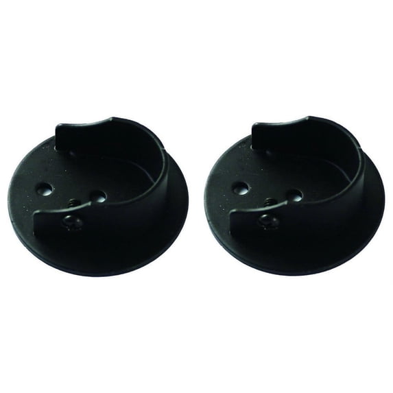 Urbanest Inside Mount Brackets for 5/8" and 3/4" Rods, Black, Set of 2