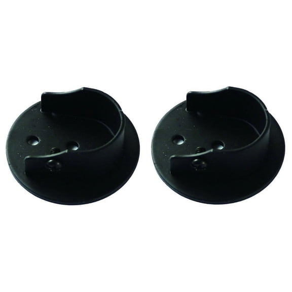 Urbanest Inside Mount Brackets for 7/8"-1" Rods, Black, Set of 2