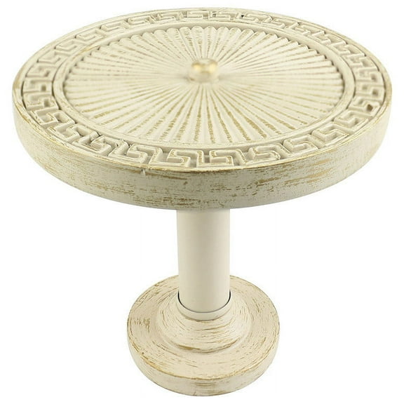 Urbanest Medallion Curtain Holdback – Elegant Drapery Tieback, Farmhouse Drapery Hardware for Stylish Window Treatments, 1 Piece, Gilded French White