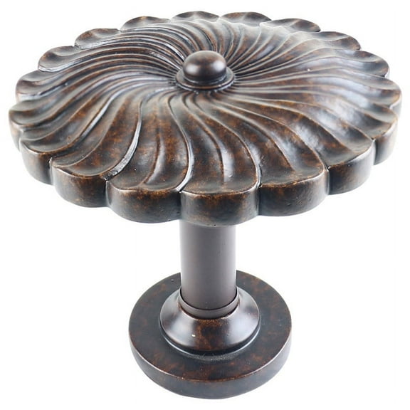 Urbanest Medallion Curtain Holdback – Elegant Drapery Tieback, Farmhouse Drapery Hardware for Stylish Window Treatments, 1 Piece, Bronze with Gold