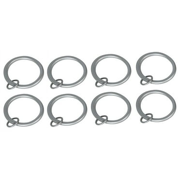 Urbanest Metal Curtain Eyelet Rings, 2 1/2", Pewter, Set of 4