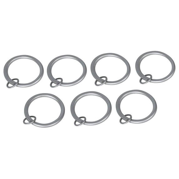 Urbanest 1.5" Metal Curtain Rod Rings with Eyelets, Fits up to 1″ Rod – Durable Drapery Rings for Smooth Gliding & Secure Grip, 28 Pieces, Pewter