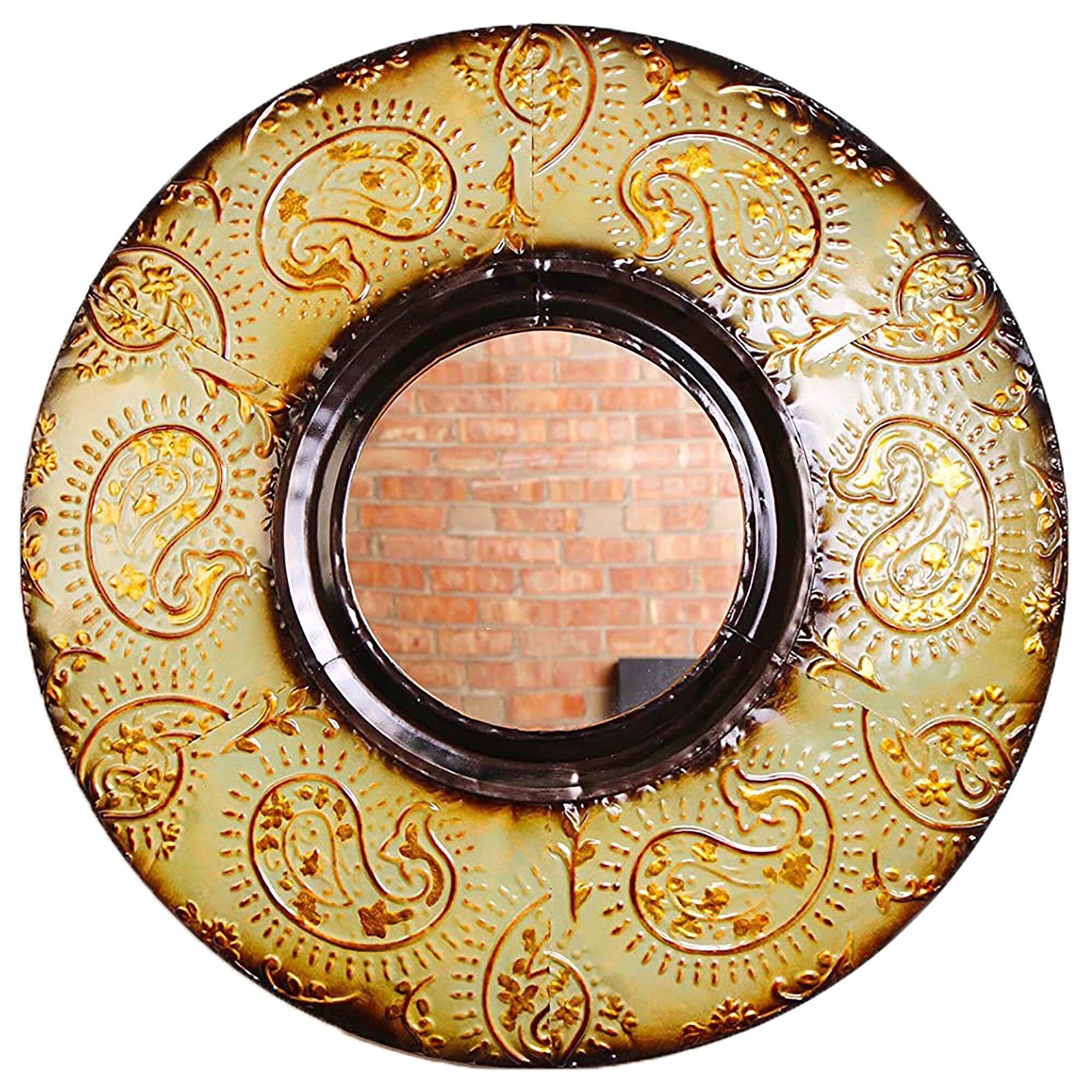 Urbanest Mid Century Modern Round Wall Decor Mirror, 30" Diameter