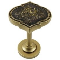 Urbanest Medallion Curtain Holdback – Elegant Drapery Tieback, Farmhouse Drapery Hardware for Stylish Window Treatments, 1 Piece, Gold with Mosaic Glass