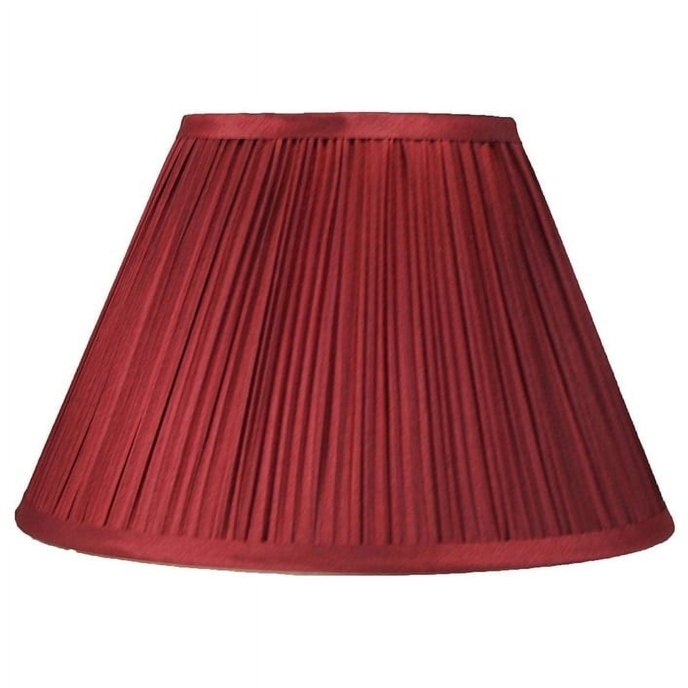 Urbanest Mushroom Pleated Lamp Shade, 6x12x8", Burgundy