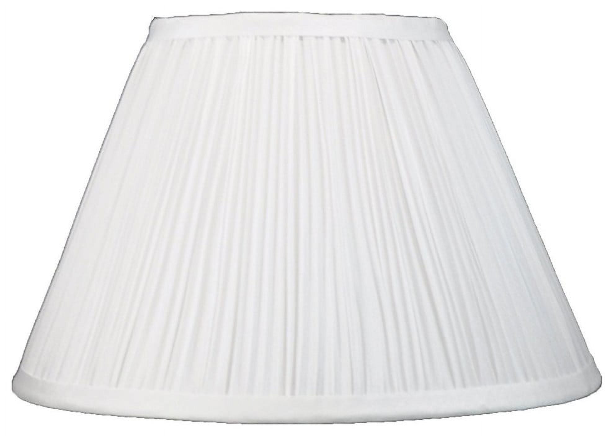 Urbanest Mushroom Pleated Lamp Shade, 6x12x8", Off White