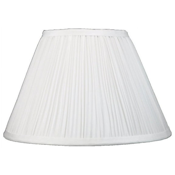 Urbanest Mushroom Pleated Lamp Shade, 6x12x8", Off White