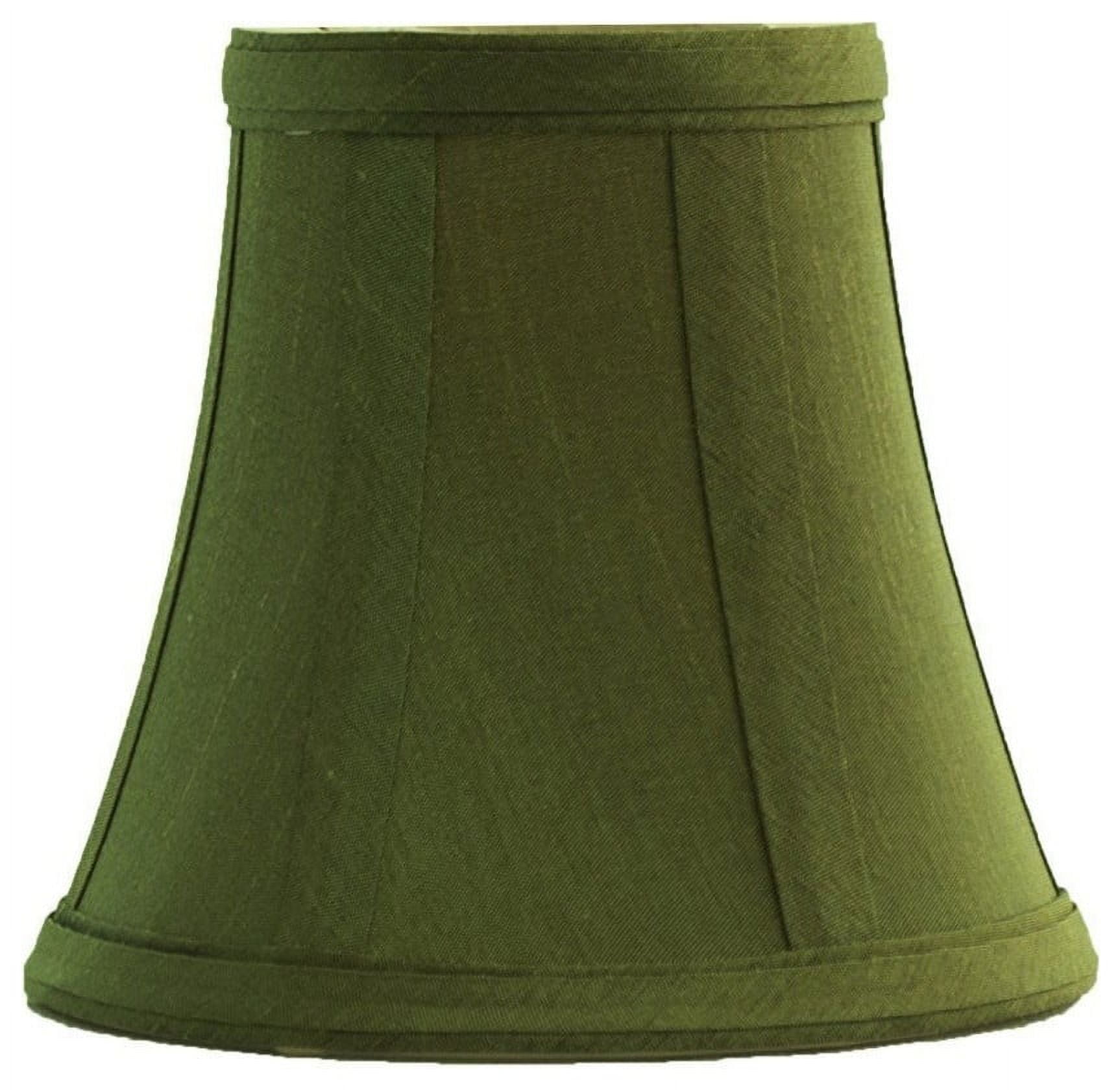 Urbanest Olive Green Silk Bell Chandelier Lamp Shade 3x5x4.5