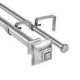 thumbnail image 1 of Urbanest Pila Manhattan 1" 5/8" Double Drapery Curtain Window Rod Set - 84" to 120", Brushed Steel, 1 of 6