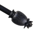 thumbnail image 1 of Urbanest Adjustable Single Curtain Rod Set Burnt Gold Pineapple Finials – 1 - Inch Diameter, With Black Rod, 28–48 Inches, 1 of 6