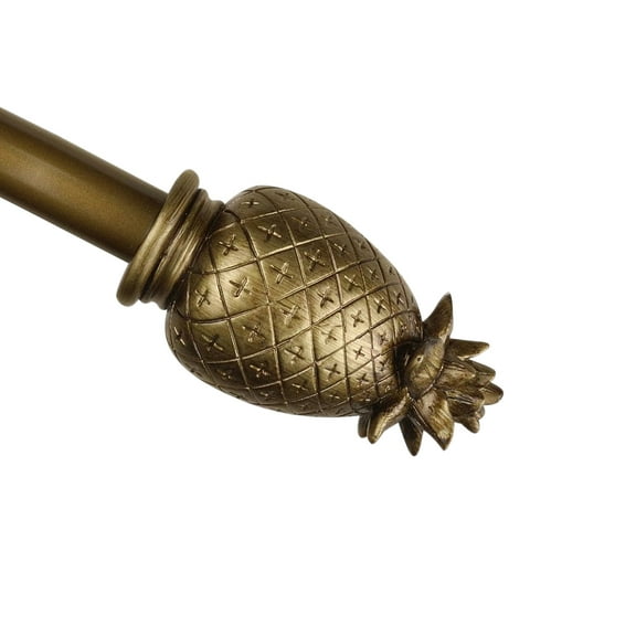 Urbanest Pineapple Single Curtain Rod and Hardware Set