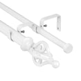 thumbnail image 1 of Urbanest Portia Manhattan 1" 5/8" Double Drapery Curtain Window Rod Set - 28" to 48", White, 1 of 6