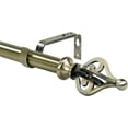 thumbnail image 1 of Urbanest Adjustable Single Curtain Rod Set Portia Finials – 1 -Inch Diameter, With Antique Brass Rod, 84–120 Inches, 1 of 6