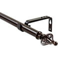 thumbnail image 1 of Urbanest Adjustable Single Curtain Rod Set Portia Finials – 1 -Inch Diameter, With Bronze Rod, 28–48 Inches, 1 of 6