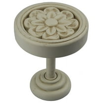 Urbanest Medallion Curtain Holdback – Elegant Drapery Tieback, Farmhouse Drapery Hardware for Stylish Window Treatments, 1 Piece, Ivory