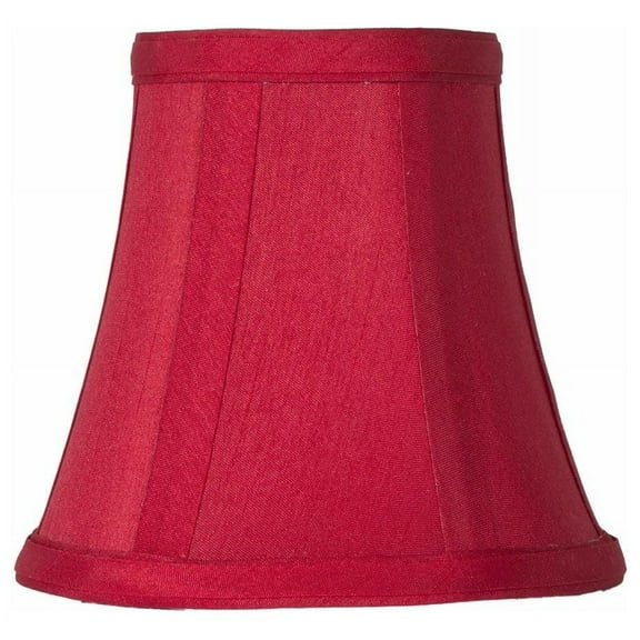 Urbanest Red Silk Bell Chandelier Lamp Shade, 3x5x4.5"