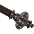 thumbnail image 1 of Urbanest Adjustable Single Curtain Rod Set Bronze With Gold Regina Finials – 1 - Inch Diameter, With Bronze Rod, 28–48 Inches, 1 of 6