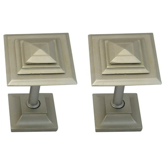 Urbanest Medallion Curtain Holdback – Elegant Drapery Tieback, Farmhouse Drapery Hardware for Stylish Window Treatments, 2 Pieces, White