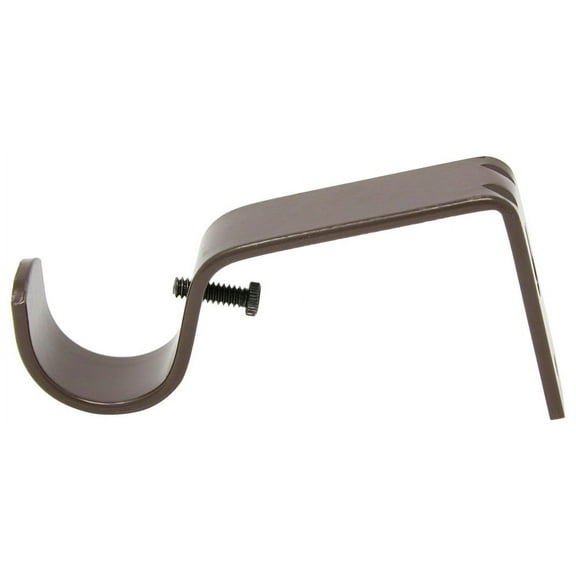 Urbanest Single Curtain Rod Bracket for 1" and 1 1/8" Drapery Rod, Non-Adjustable Wall Mount Curtain Rod Holder, Heavy-Duty Metal Curtain Hardware, 1 Pc, ORB