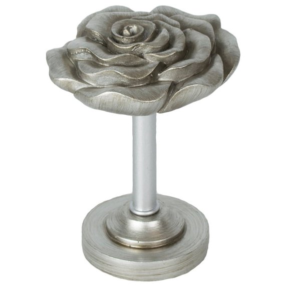Urbanest Rose Designer Decor Drapery Holdback, English Pewter