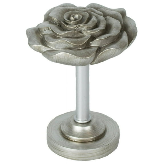 Urbanest Rose Designer Decor Drapery Holdback, English Pewter