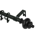 thumbnail image 1 of Urbanest Round Urn Curtain Rod Set With 24 Rings, 5/8", 84"-120", Black, 1 of 6