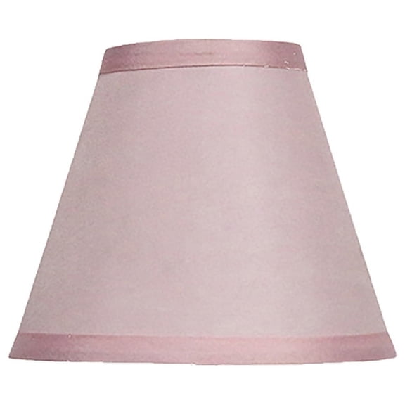 Urbanest Satin Chandelier Clip-on Shade, 3″ Top × 6″ Bottom × 5″ Slant Height – Replacement Lamp Shades for Chandelier, Pendant Light, Wall Sconce & Small Table Lamp, 1-Piece, Pink