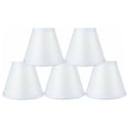 thumbnail image 1 of Urbanest Satin Chandelier Clip-on Shade, 3″ Top × 6″ Bottom × 5″ Slant Height – Replacement Lamp Shades for Chandelier, Pendant Light, Wall Sconce & Small Table Lamp, 5-Piece, Baby Blue, 1 of 1